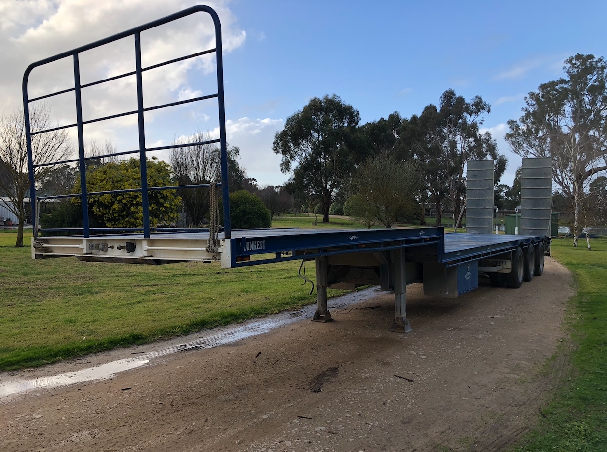 45ft Plunkett Heavy Duty Drop Deck Semi Trailer Trucks